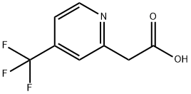 4-(三氟甲基)吡啶-2-乙酸 结构式