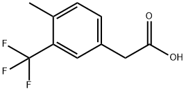 4‐メチル‐3‐(トリフルオロメチル)フェニル酢酸 化学構造式