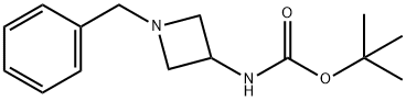N-[1-(苯甲基)-3-氮杂环丁基]氨基甲酸叔丁酯 结构式