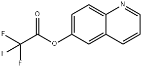 2,2,2-三氟乙酸 6-喹啉基酯, 1000775-18-7, 结构式
