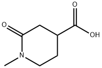 1-METHYL-2-OXOPIPERIDINE-4-CARBOXYLIC ACID Structure