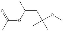 acetic acid (3-methoxy-1,3-dimethyl-butyl) ester Struktur