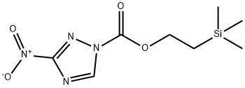 2-(Trimethylsilyl)ethyl 3-Nitro-1H-1,2,4-triazole-1-carboxylate Struktur