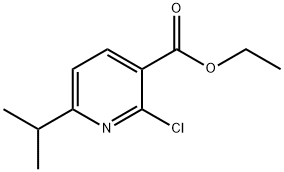 2-Chloro-6-isopropylpyridine-3-carboxylic acid ethyl ester Structure