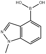 1-METHYLINDAZOLE-4-BORONICACID Structure