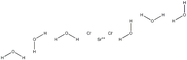 Strontium chloride hexahydrate 结构式