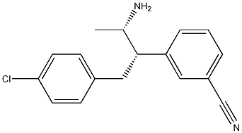 3-[(1S,2S)-2-氨基-1-[(4-氯苯基)甲基]丙基]苯甲腈 2,2,2-三氟乙酸盐 (1:1),1002752-56-8,结构式