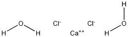 Calcium chloride dihydrate Struktur