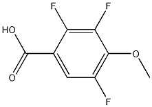 4-甲氧基-2,3,5-三氟苯甲酸,1003709-67-8,结构式