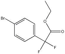 2-(4-ブロモフェニル)-2,2-ジフルオロ酢酸エチル 化学構造式