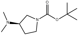(R)-1-BOC-3-ジメチルアミノピロリジン 化学構造式