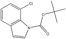 7-クロロ-1H-インドール-1-カルボン酸TERT-ブチル 化学構造式