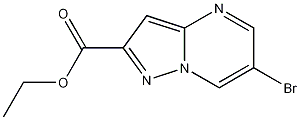 ETHYL 6-BROMOPYRAZOLO[1,5-A]PYRIMIDINE-2-CARBOXYLATE Structure