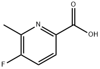 5-FLUORO-6-METHYLPYRIDINE-2-CARBOXYLIC ACID Struktur