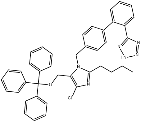 氯沙坦三苯甲基醚 结构式