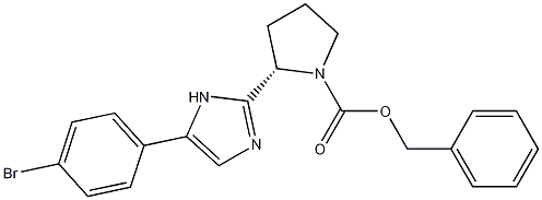 (S)-benzyl 2-(5-(4-bromophenyl)-1H-imidazol-2-yl)pyrrolidine-1-carboxylate