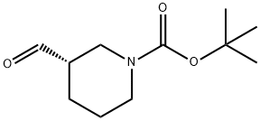 (S)-tert-butyl 3-formylpiperidine-1-carboxylate Struktur