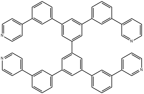 3,3'-[5',5''-Bis[3-(4-pyridinyl)phenyl][1,1':3',1'':3'',1'''-quaterphenyl]-3,3'''-diyl]bispyridine Struktur
