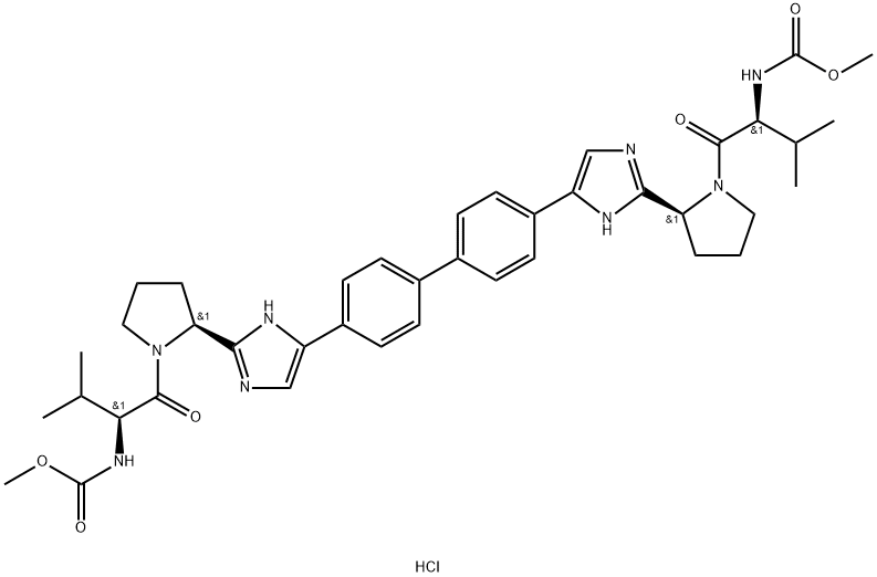 达卡他韦二盐酸盐,1009119-65-6,结构式