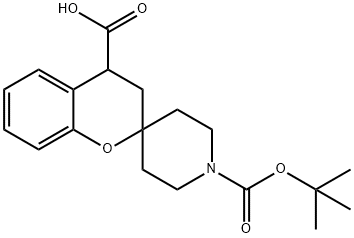 1'-(TERT-BUTOXYCARBONYL)SPIRO[CHROMAN-2,4'-PIPERIDINE]-4-CARBOXYLIC ACID Structure