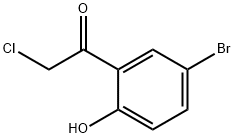 1 - (5 - 溴-2 - 羟基苯基)-2 - 氯乙酮, 100959-21-5, 结构式