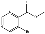 METHYL 5-BROMO-4-PYRIMIDINECARBOXYLATE Structure