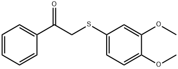 4-Methoxy-alpha-[(3-Methoxyphenyl)thio]Acetophenone, 101169-28-2, 结构式