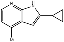 4-溴-2-环丙基-1H-吡咯并[2,3-B]吡啶, 1014614-11-9, 结构式
