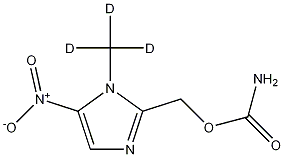 2-(Carbamoyloxymethyl)-1-methyl-d3-5-nitro-imidazole Structure