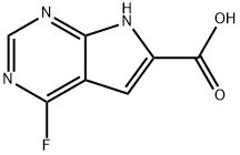 4-fluoro-7H-pyrrolo[2,3-d]pyrimidine-6-carboxylic acid
