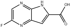 2-fluoro-5H-pyrrolo[3,2-b]pyrazine-6-carboxylic acid Structure
