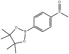 4,4,5,5-Tetramethyl-2-(4-(methylsulfinyl)phenyl)-1,3,2-dioxaborolane 结构式