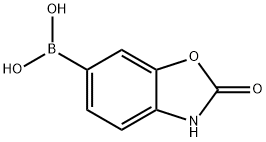 2-氧代-2,3-二氢苯并[D]噁唑-6-硼酸 结构式