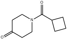 1-(环丁烷羰基)哌啶-4-酮, 1017021-42-9, 结构式