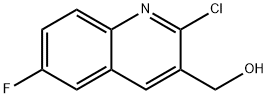 2-CHLORO-6-FLUOROQUINOLINE-3-METHANOL Struktur