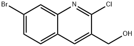 7-BROMO-2-CHLOROQUINOLINE-3-METHANOL Structure