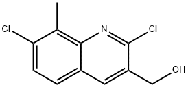 2,7-二氯-8-甲基喹啉-3-甲醇, 1017403-83-6, 结构式