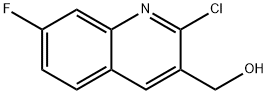 2-CHLORO-7-FLUOROQUINOLINE-3-METHANOL Structure