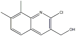 2-CHLORO-7,8-DIMETHYLQUINOLINE-3-METHANOL Structure