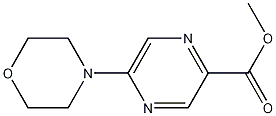 5-(4-吗啉基)-2-吡嗪甲酸甲酯, 1017604-09-9, 结构式