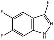 3-溴-5,6-二氟-1H-吲唑, 1017781-94-0, 结构式