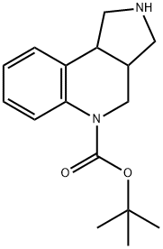 1,2,3,3A,4,9B-HEXAHYDRO-PYRROLO[3,4-C]QUINOLINE-5-CARBOXYLIC ACID TERT-BUTYL ESTER Structure