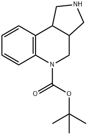 1,2,3,3A,4,9B-HEXAHYDRO-PYRROLO[3,4-C]QUINOLINE-5-CARBOXYLIC ACID TERT-BUTYL ESTER 结构式