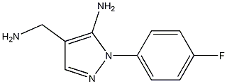 4-(aminomethyl)-1-(4-fluorophenyl)-1H-pyrazol-5-amine Structure