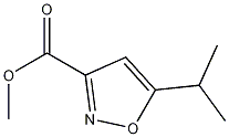 5-异丙基异恶唑-3-甲酸甲酯, 1018053-71-8, 结构式