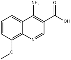 4-Amino-8-methoxyquinoline-3-carboxylic acid Structure