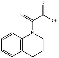 3,4-ジヒドロキノリン-1(2H)-イル(オキソ)酢酸 化学構造式