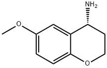 (R)-6-メトキシクロマン-4-アミン 化学構造式