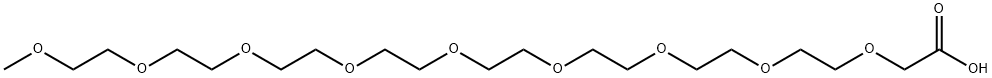 3,6,9,12,15,18,21,24,27-Nonaoxaoctacosanoic acid Structure