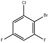 1-ブロモ-2-クロロ-4,6-ジフルオロベンゼン 化学構造式